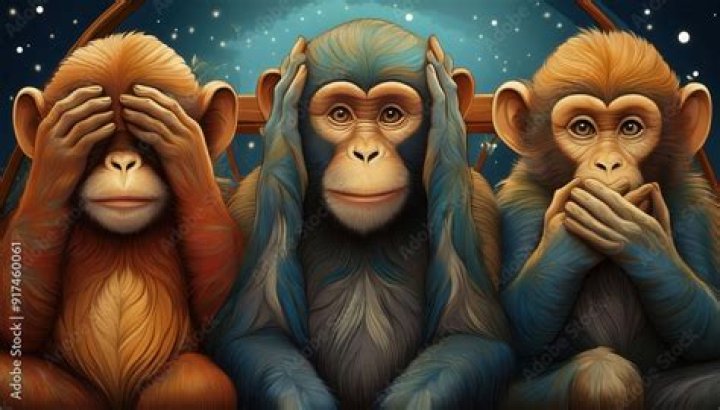 Are there three or four wise monkeys?