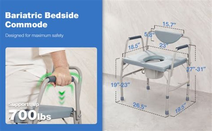 Can a bedside commode be used over a toilet?