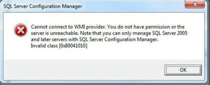 Can not connect to WMI provider SQL Server 2008?