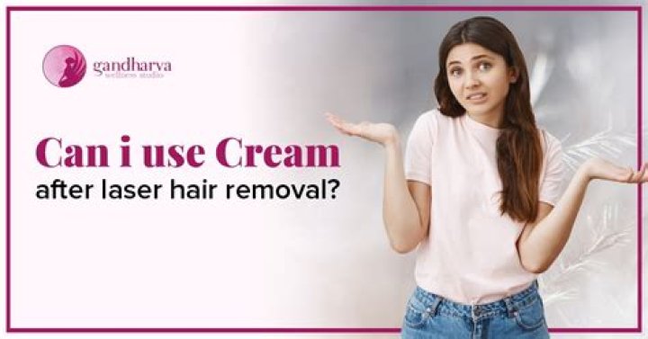 Can you put face cream after laser?