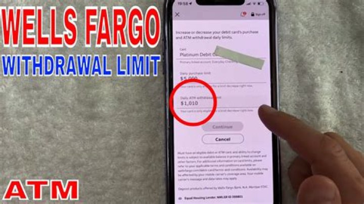 Did Wells Fargo increase ATM withdrawal limit?