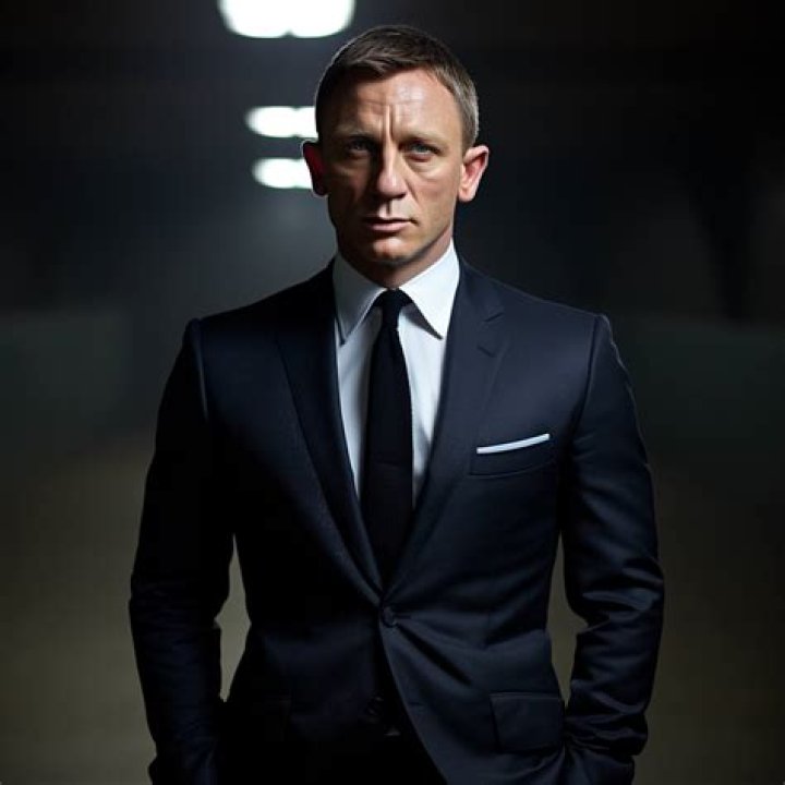 Does James Bond wear a black suit?