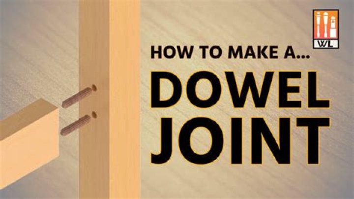 How a dowel joint is assembled?