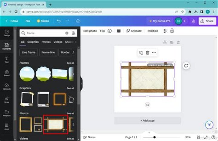 How can I add frame to my photos in Android?