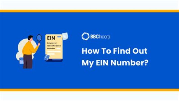 How can I find my EIN number online?