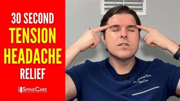 How can I relieve tension in my forehead?