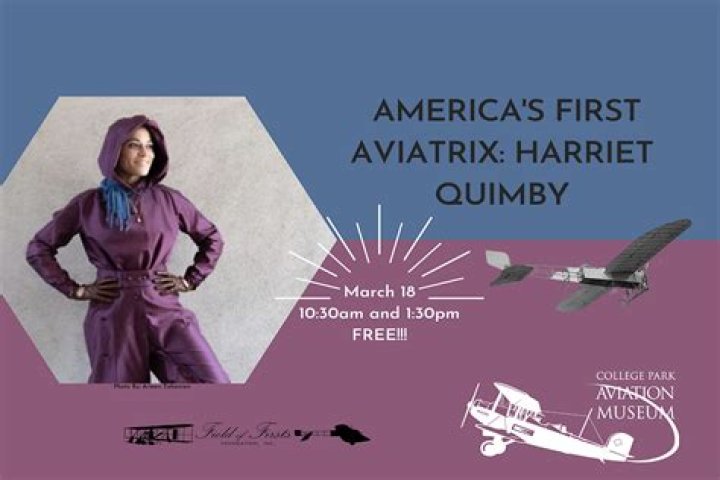 How did Harriet Quimby become a pilot?