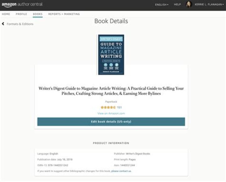 How do I create an author page on Amazon?