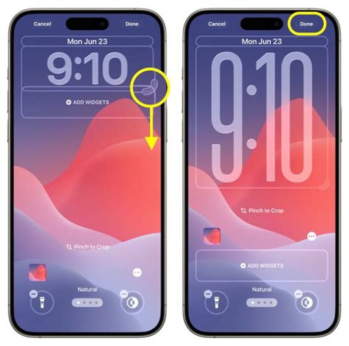 How do I get a countdown on my iPhone wallpaper?
