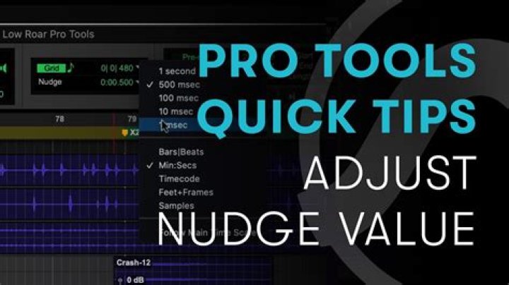 How do I nudge in Pro Tools?
