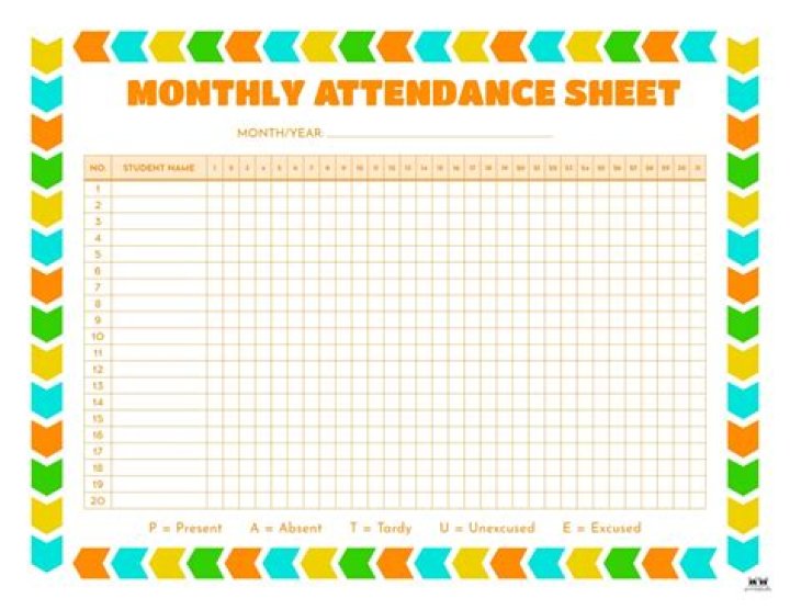 How do I print an attendance sheet?