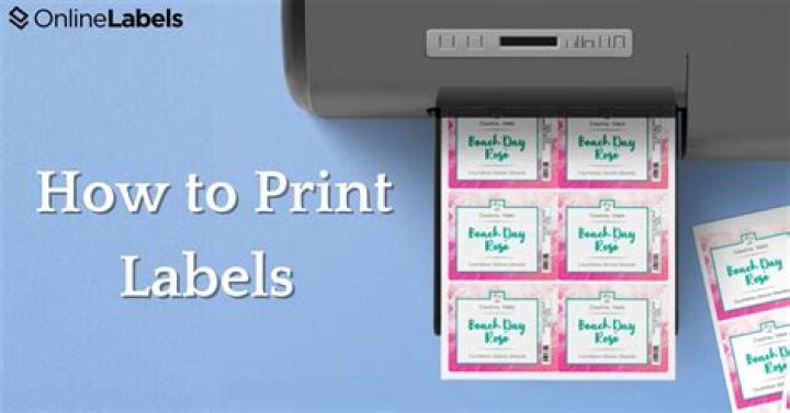 How do I print labels from an existing list?