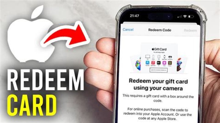 How do I redeem an Apple gift card online?