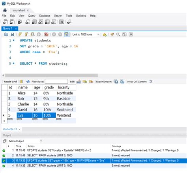 How do I revert a SQL update query?