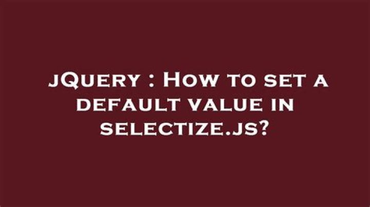 How do I set default value in query?