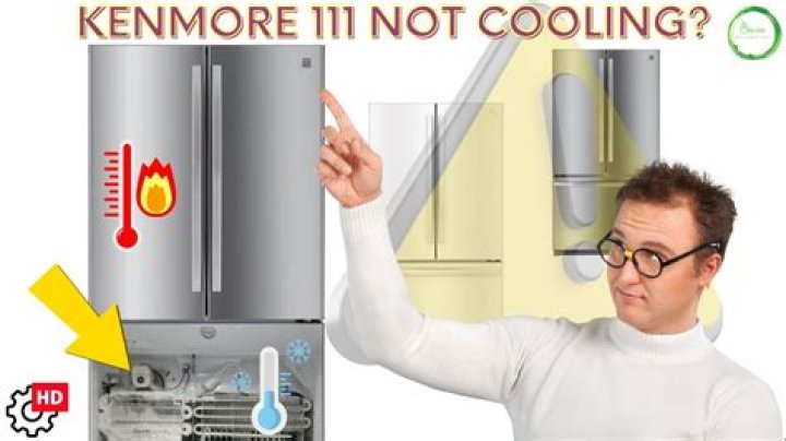 How do I set the temperature on my Kenmore refrigerator?