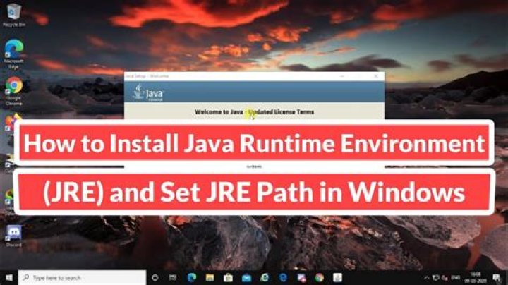 How do I setup the Java Runtime Environment in Windows 10?