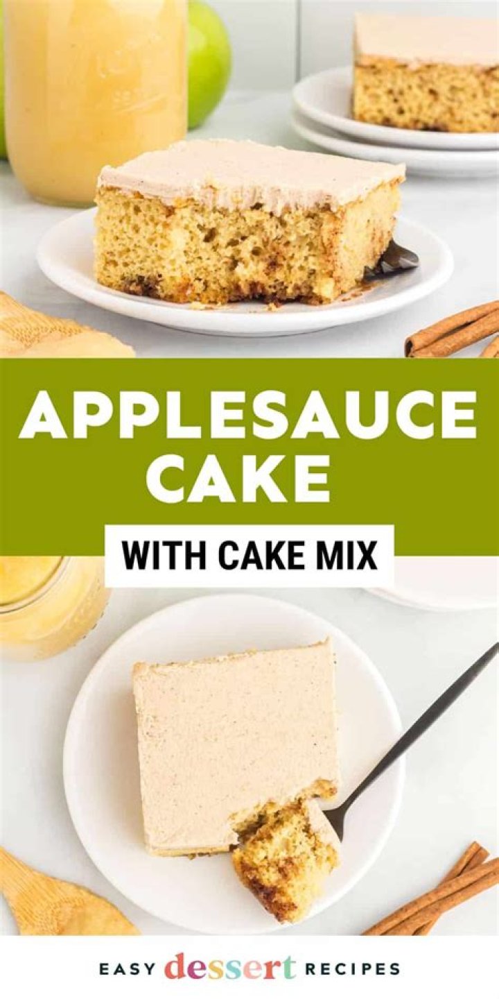 How do I substitute applesauce in a cake mix?