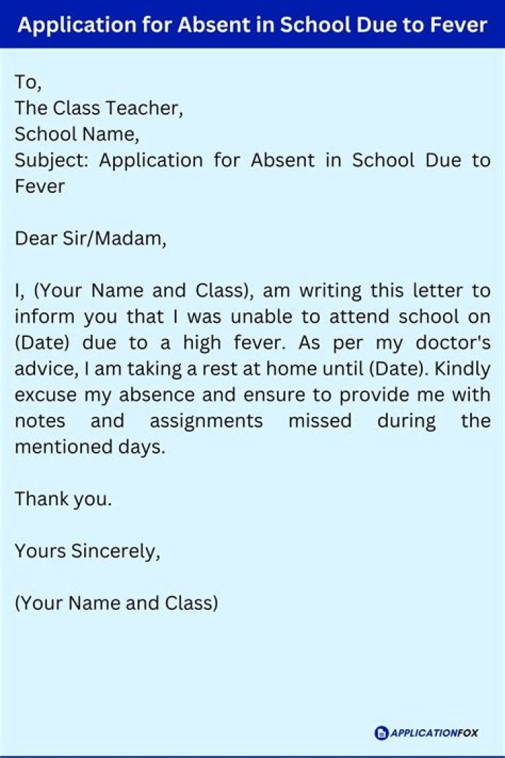 How do I write an application for absent leave?
