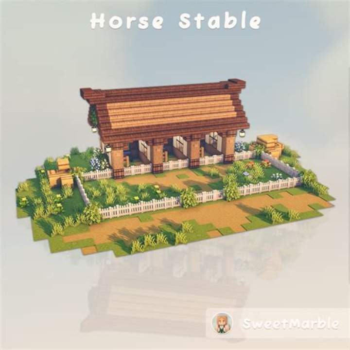 How do you build a horse stable in Minecraft?