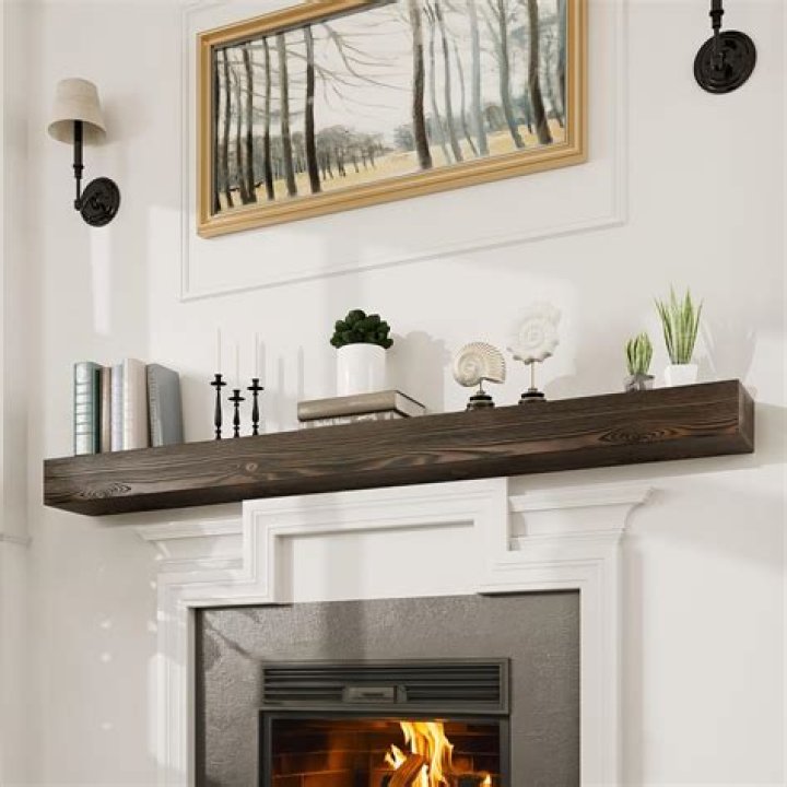 How do you decorate a shelf over the fireplace?