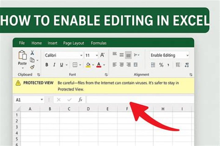 How do you enable editing in Excel on a Mac?