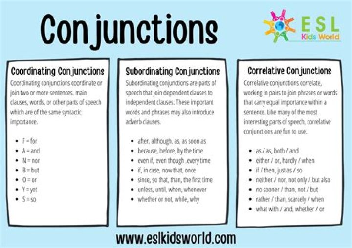How do you explain a subordinating conjunction to a child?