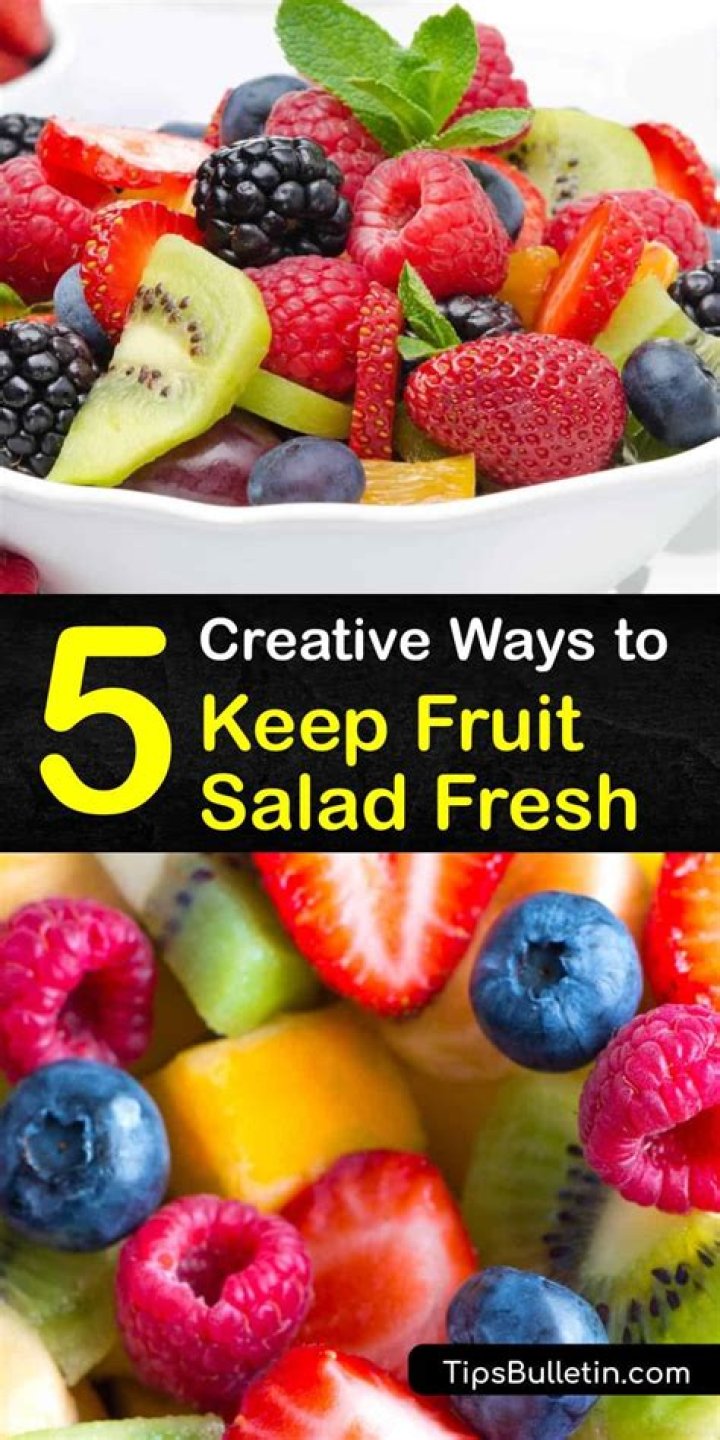 How do you keep fruit salad from going bad?