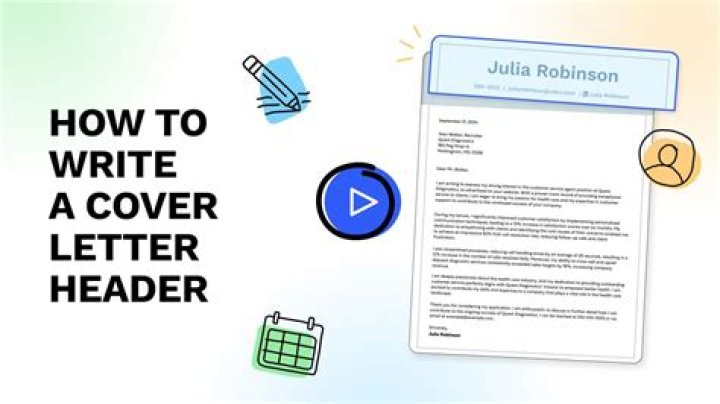 How do you make a header for a cover letter in Word?