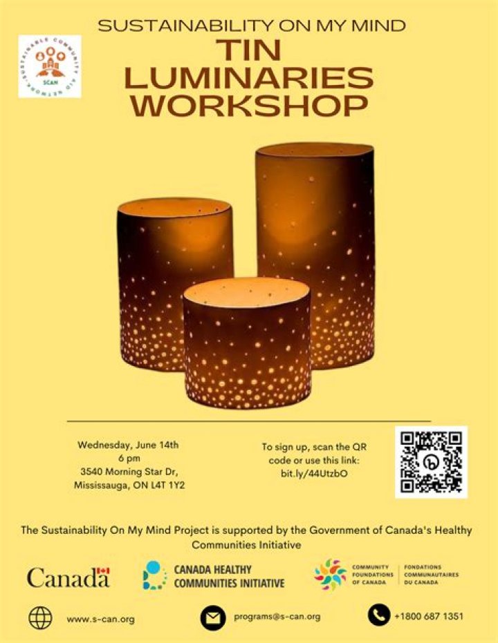 How do you make tin can luminaries?