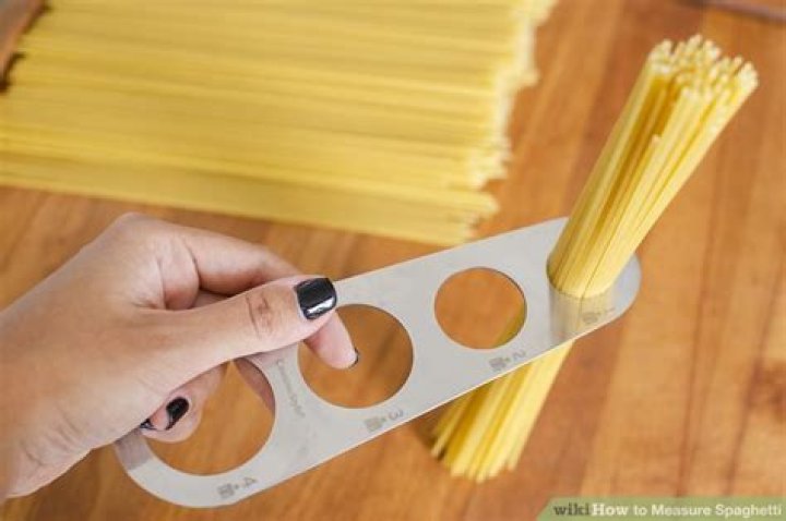 How do you measure spaghetti?