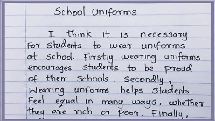 How do you write a school uniform essay?
