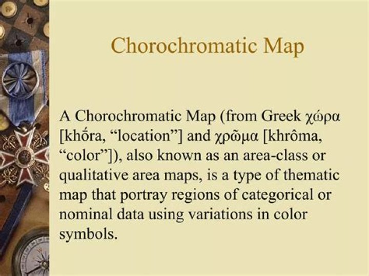How is Chorochromatic map different from choropleth map?