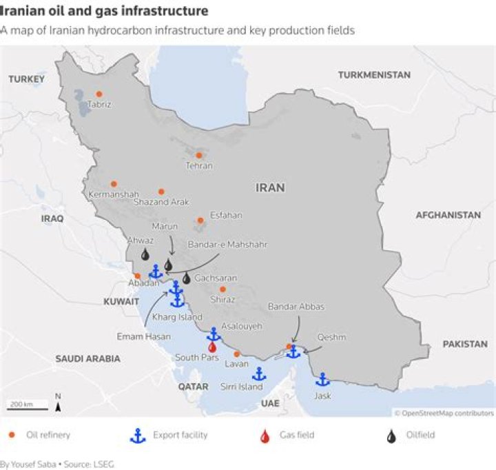 How many oil fields are in Qatar?