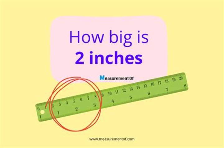 How much is 5 to in inches?