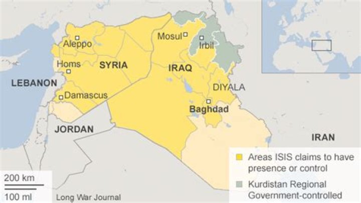 How much territory did Isis control at its peak?