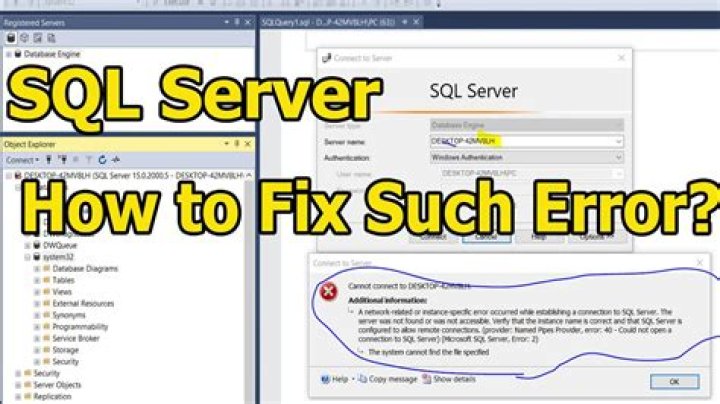 How to fix error 26 error locating server instance specified?