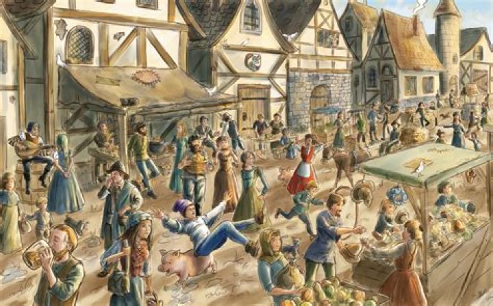 How was grain stored in medieval times?