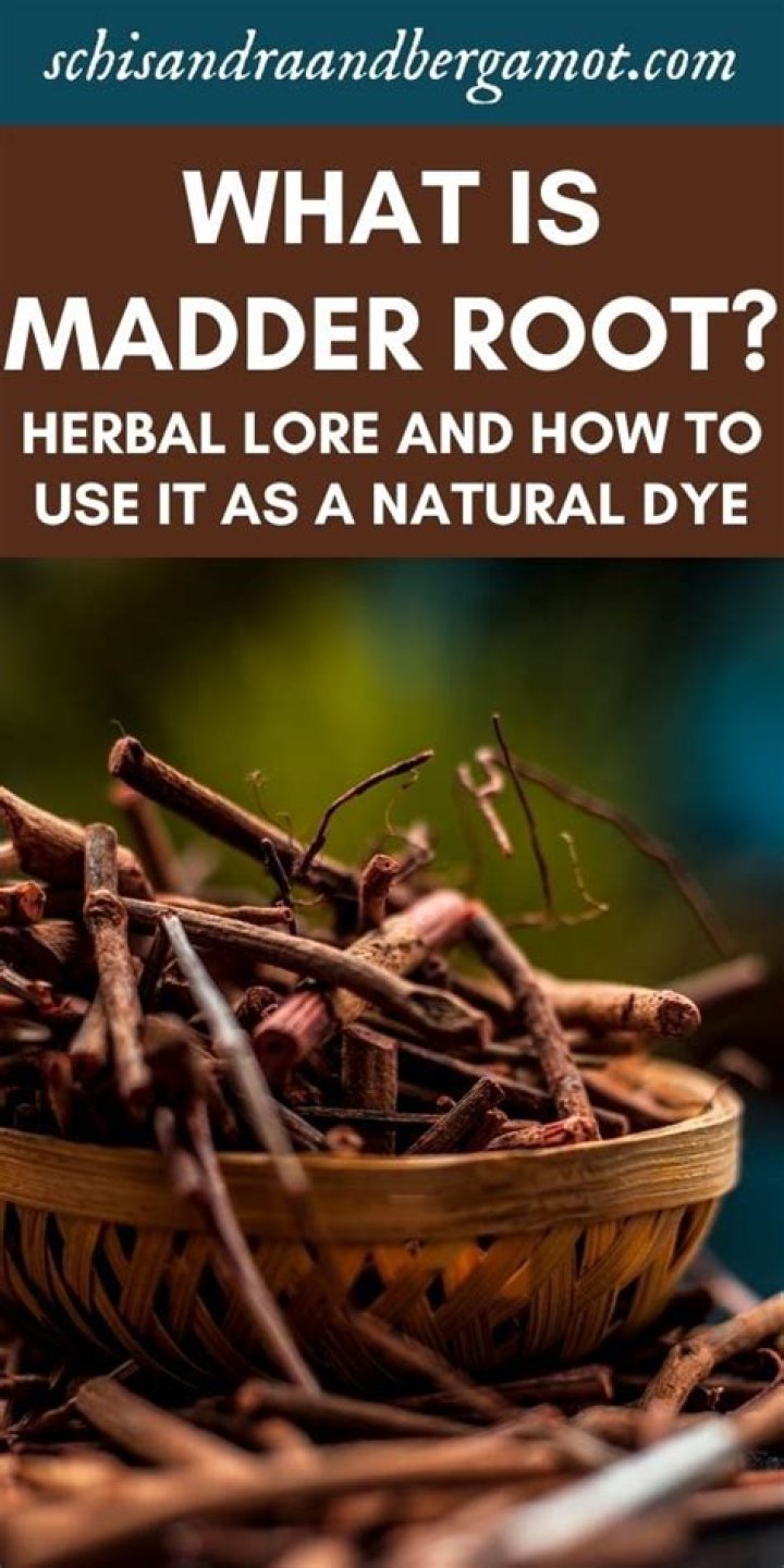 Is madder root good for hair?