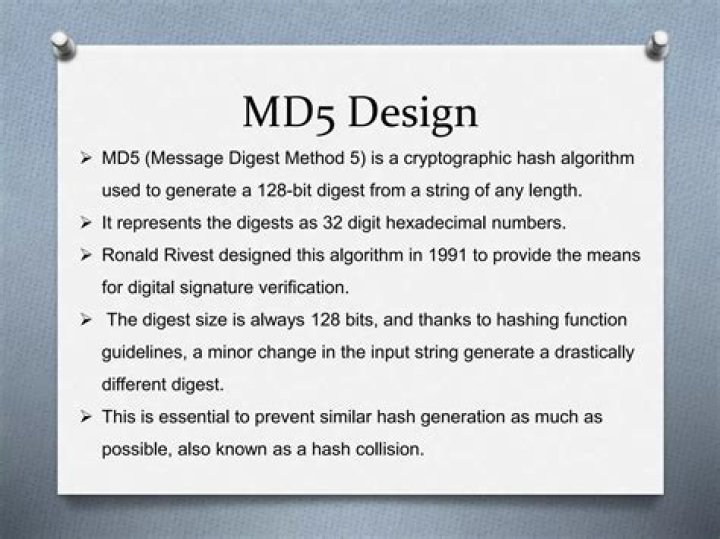 Is MD5 A message digest algorithm?