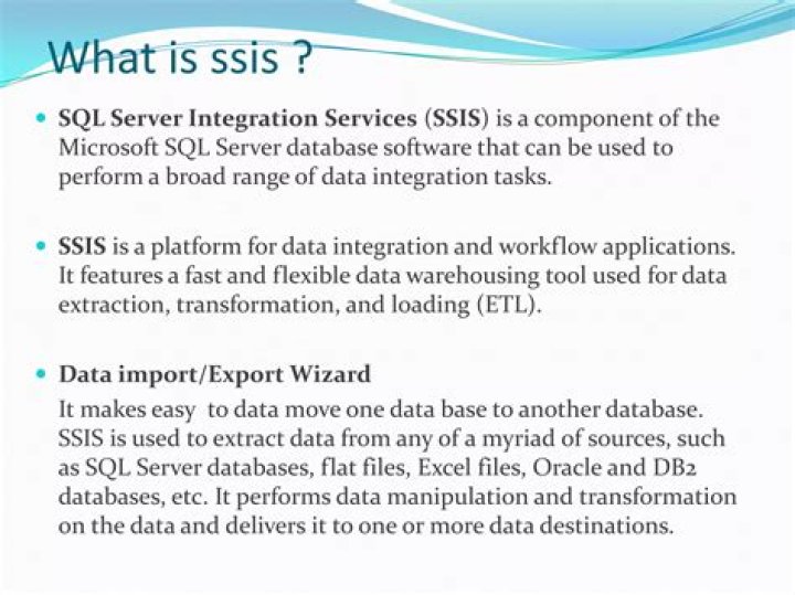 Is SSIS used for ETL?