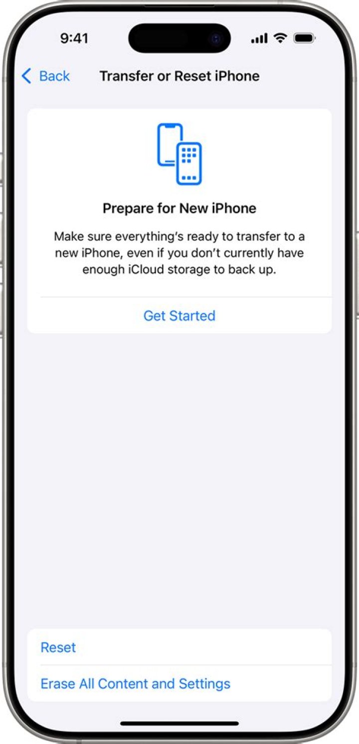 Is there a factory reset button on iPhone 6?