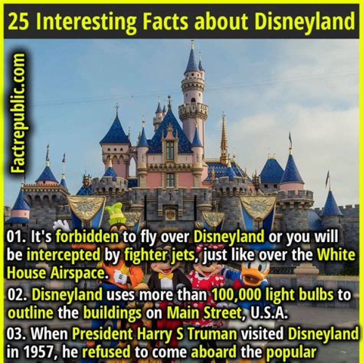 What are 5 facts about Disneyland?