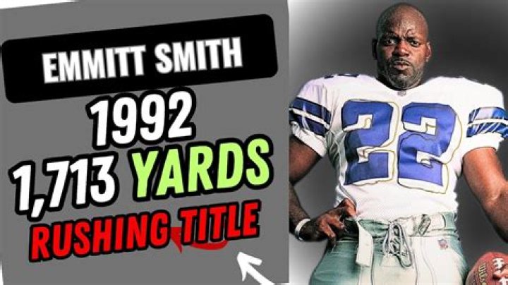 What are Emmitt Smith career stats?