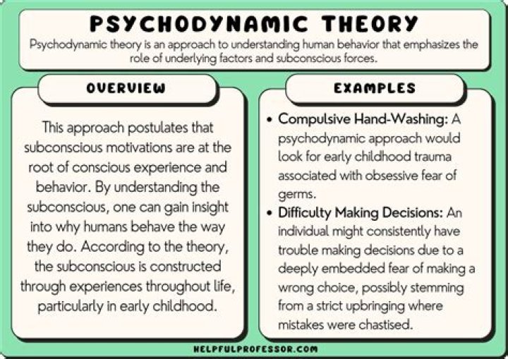 What are examples of the psychoanalytic theory?
