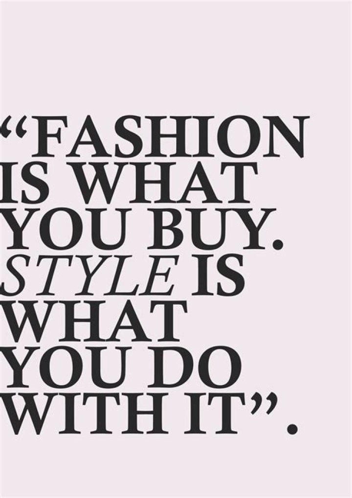 What are some fashion phrases?