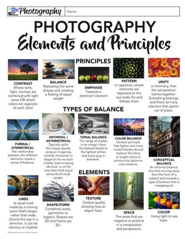What are the 4 elements of photography?