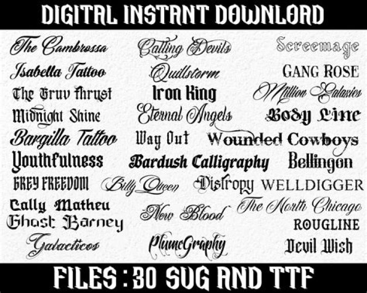 What are the best fonts for tattoo scripts?