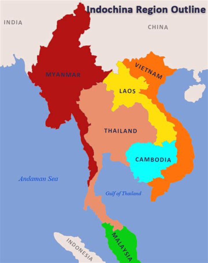 What are the countries in Indochina?
