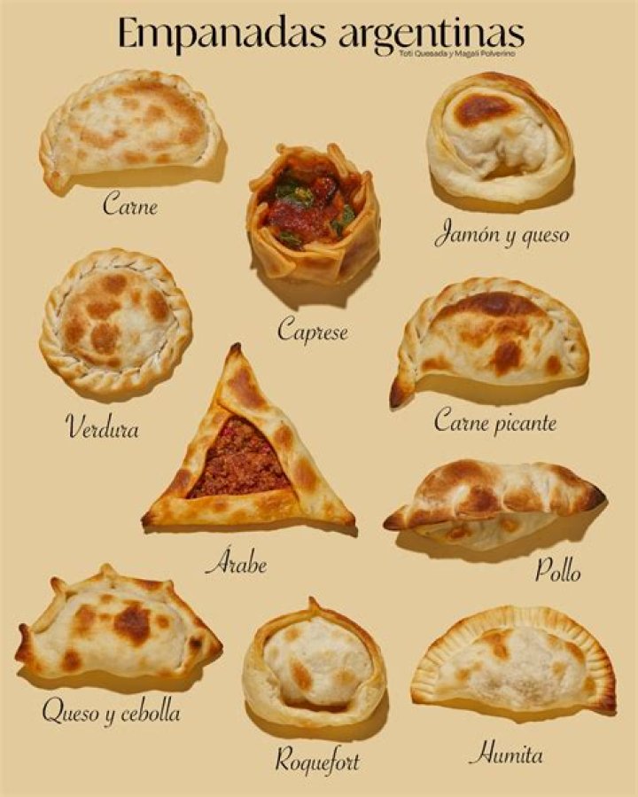 What are the different types of empanadas?